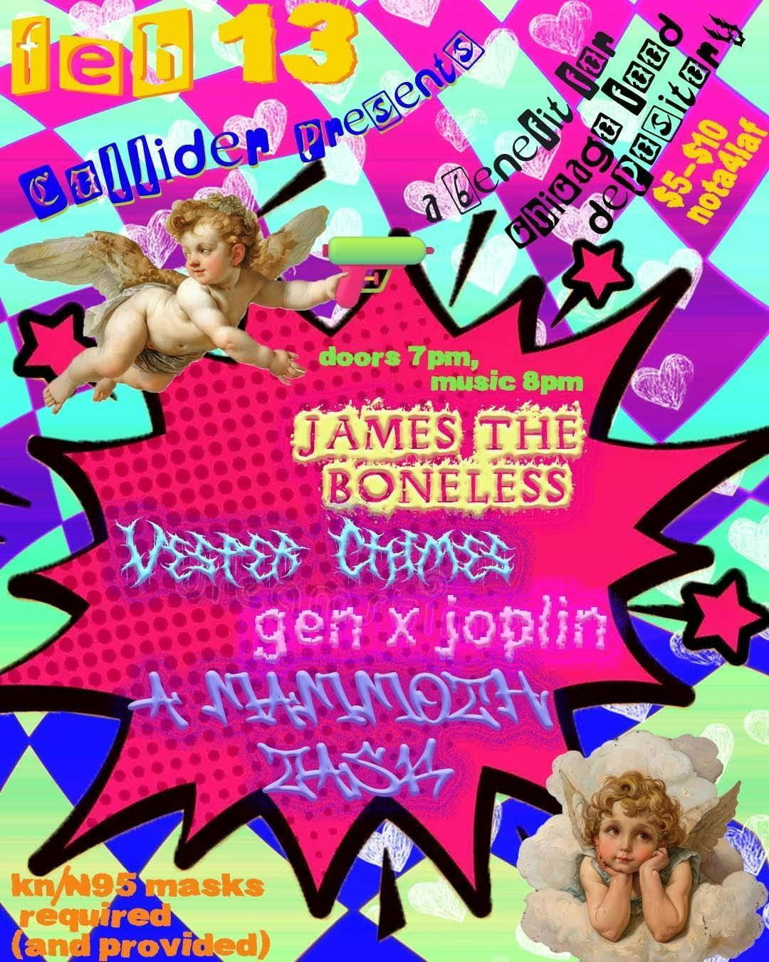 @ Collider with Vesper Chimes, Gen-X Joplin and James the Boneless